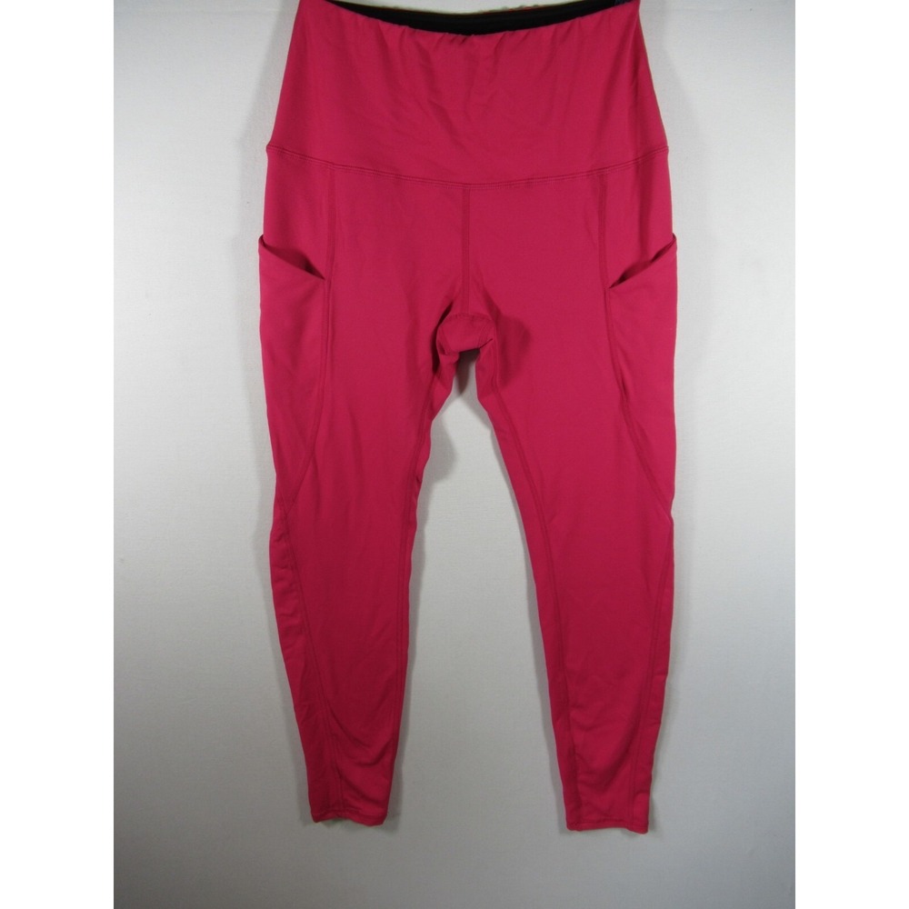Ododos Ankle Leggings Women Small Dark Pink Pockets Yoga Pants